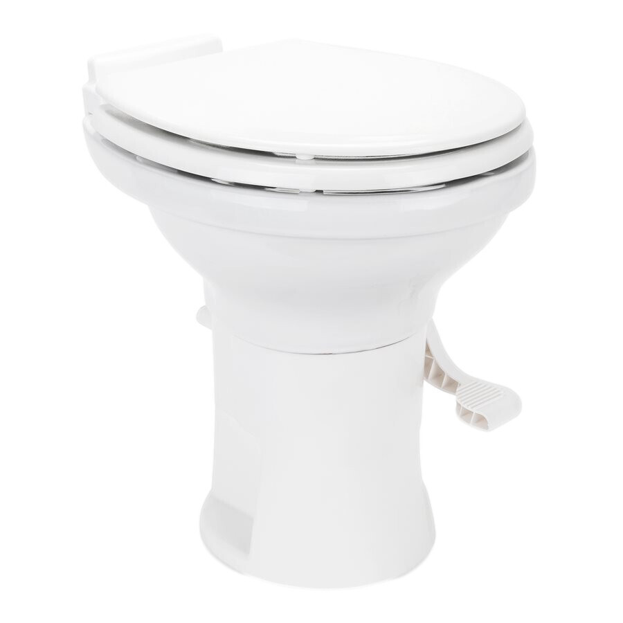 Premium Ceramic RV Toilet W/Ergonomic Design White (41710)