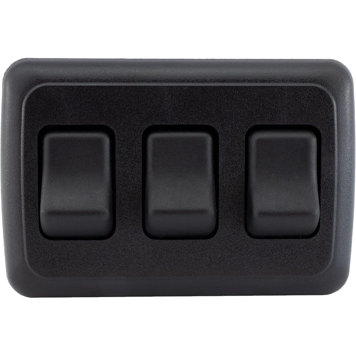 Triple SPST On-Off Switch W/Bezel 12-Volt Black (AH-ASY-3-5-001)