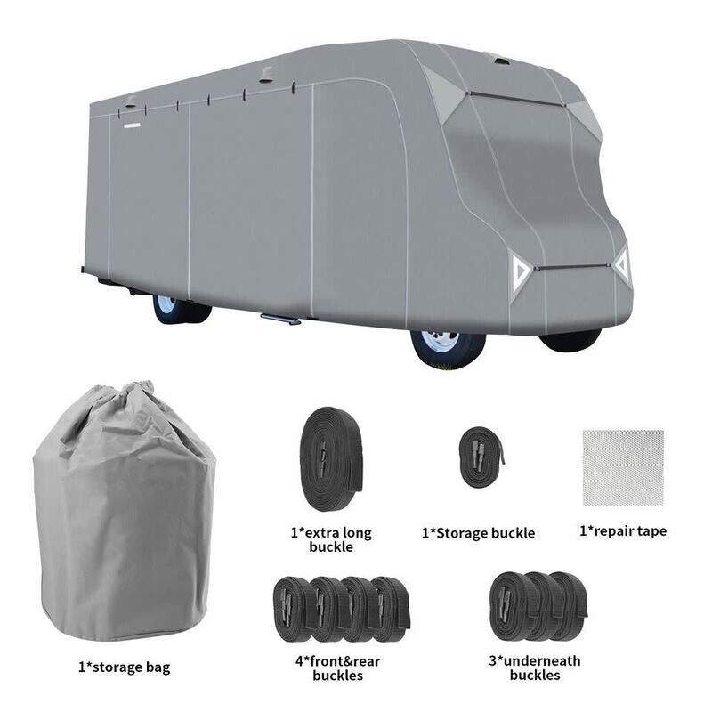Class C / Travel Trailer Cover - Gray 32&#39; - 35&#39; L (LRC-C3235)