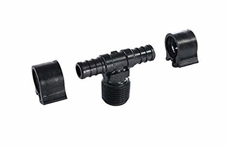 Flair-It PEXLock 1/2&quot; Tee W/Clamps (30822)