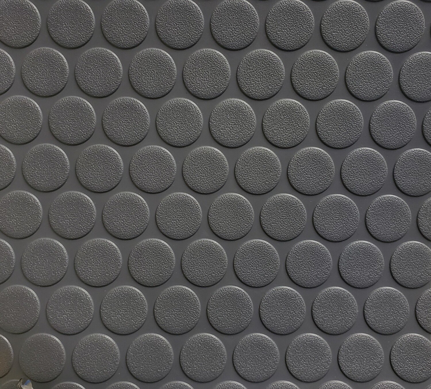 Gray Coin Rubber Flooring 8&#39;6&quot; (By the Foot)