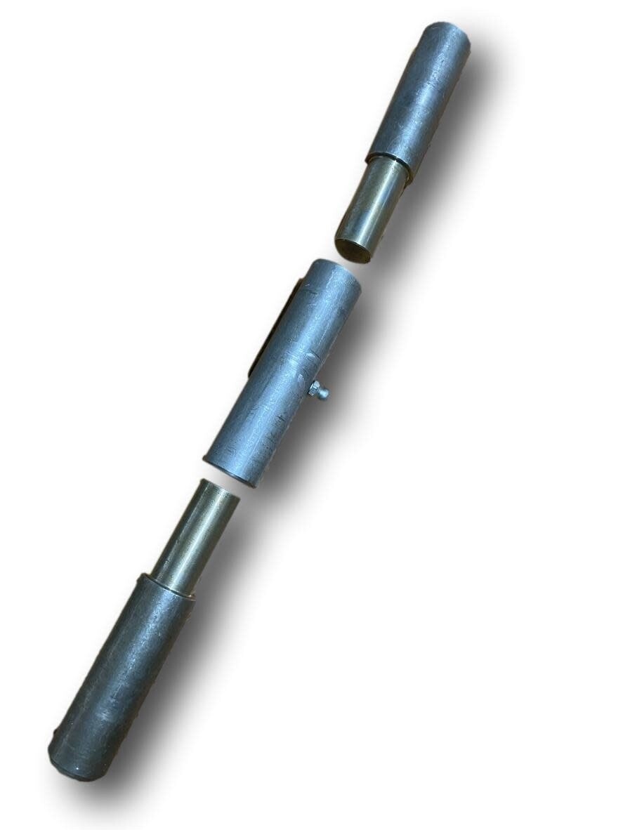 10&quot; Steel 3-Pc Barrel Hinge W/Grease Fitting, Mill Finish  (W412)