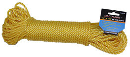 Cal-Hawk 1/4" x 50' Yellow Rope  CZR250
