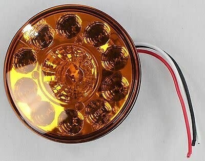 4&quot; Round LED 10 Diode SoundOff Signal -Amber (ECVR41TY-LD)