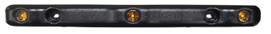 Tri-Bar Amber/Amber Lens Black Body S50-AAB0-1