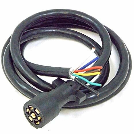 (TC7-20C2) 7 Way Trailer Cord (Bargman) 20ft