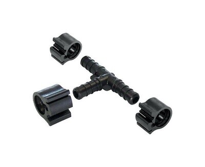 Flair-It PEXLock 3/8 in. PEX x 3/8 in. Dia. PEX Tee with Clamps (30831)