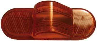 6.5&quot; x 2.25&quot; Incandescent Marker Light Amber Turn w/Grommet &amp; Wire J-63-AK