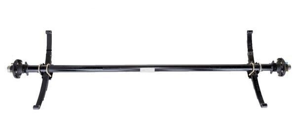 Lippert 3500# Drop Idler Axle | Underslung Springs | 5 Lug on 4.5&quot; Bolt Pattern | 95&quot; Hubface 80&quot; Spring Center