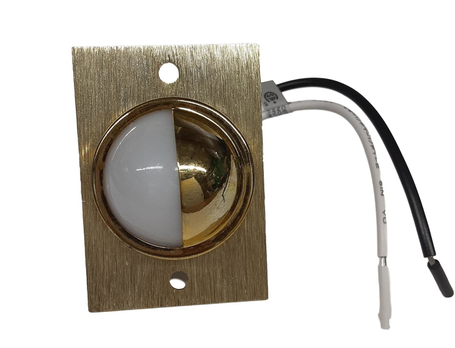 1.5&quot; License Plate Light W/Gold Plate