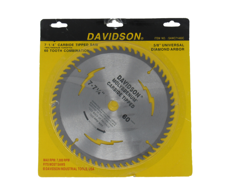 Davidson 7-7 1/4 60 Tooth Carbide Saw Blade SAWC714607