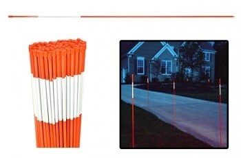 4&#39;  Orange Driveway Marker