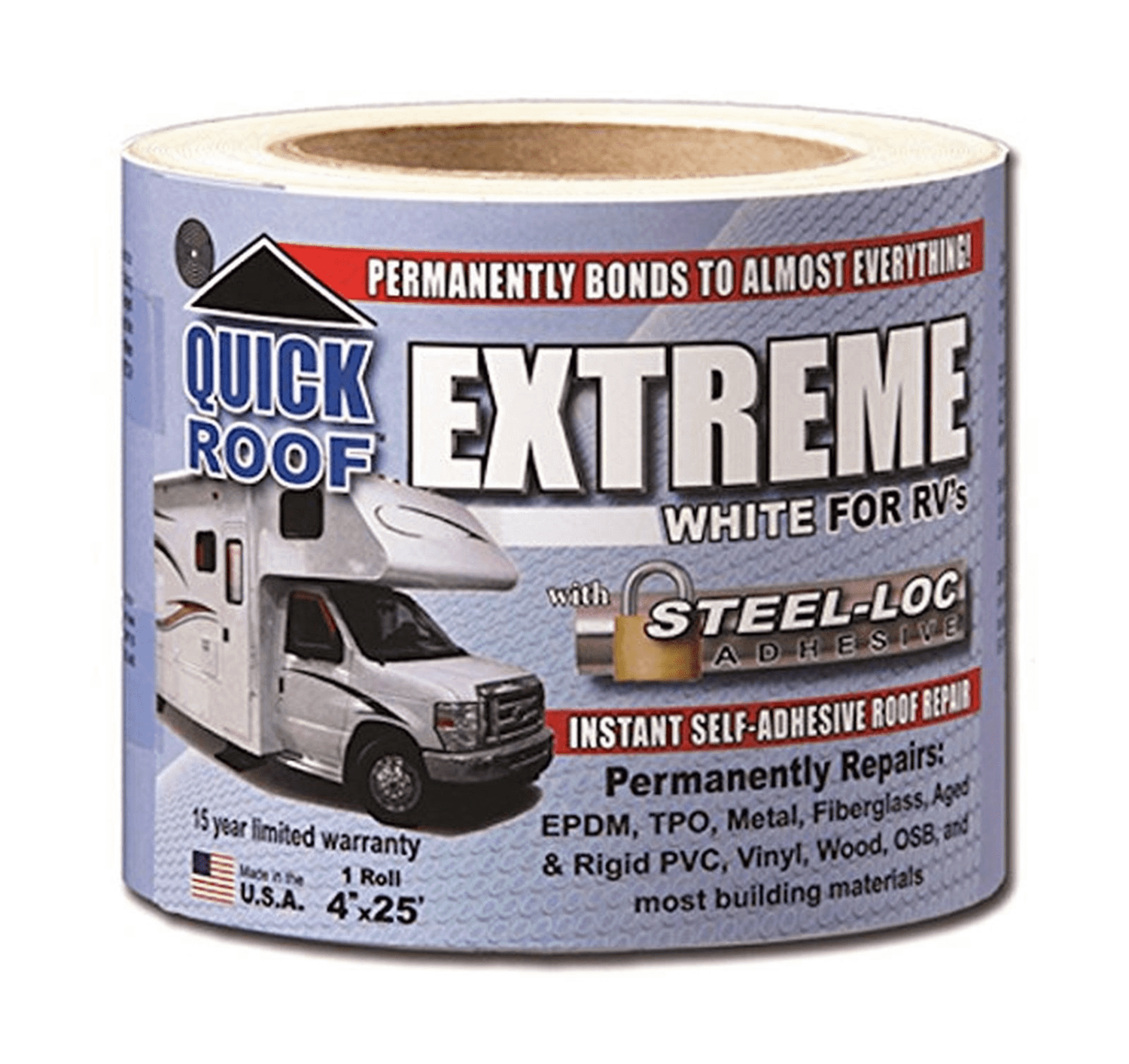 Quick Roof Extreme White 4&quot; x 25&#39; (UBE425)