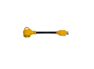 (GAC303018) 30A 3-Prong Locking Male to 30A Female Generator Dogbone Adapter