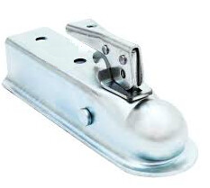 2&quot; Straight Coupler w/2&quot; Channel 3500# Capacity Zinc