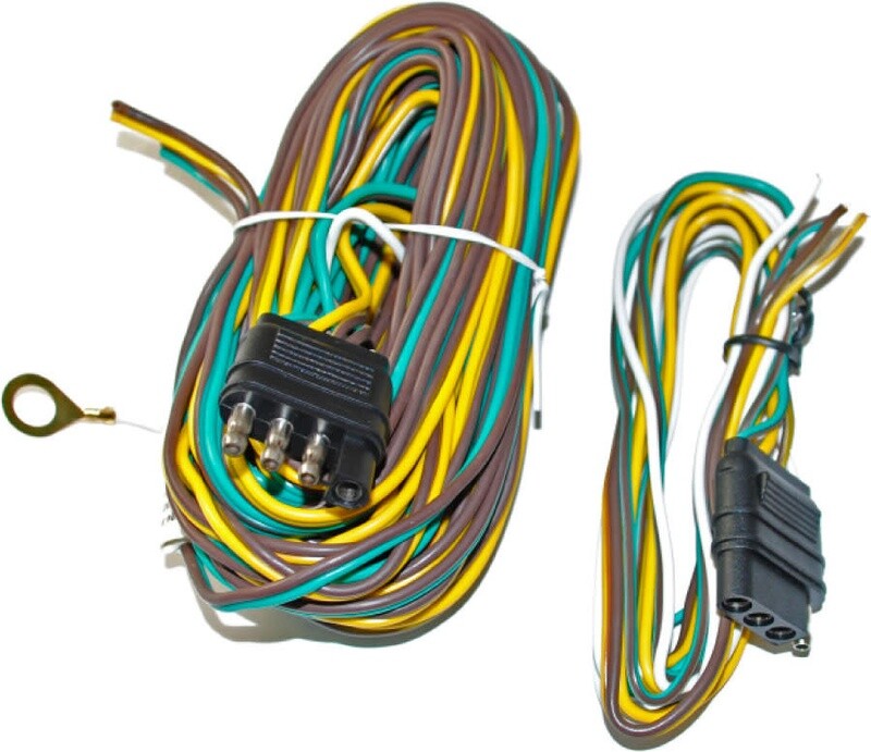4 Way Trailer Wire 25&#39; J-4024-WH