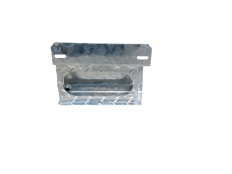 6" Oval Light Box DP Aluminum w/ License Plate