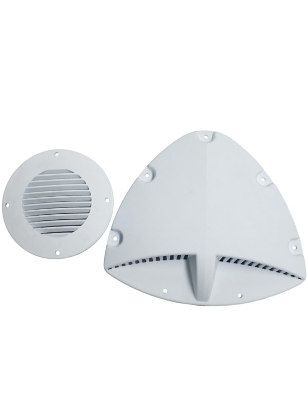 9 X 9 Triangle Moon Vent Kit - Polar White