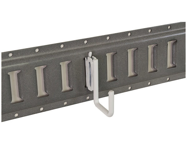 J-Hook E-Track 2" Square- White (01130)