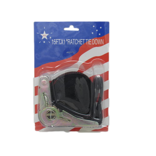 Ratchet Tie Down Strap 1"x15'