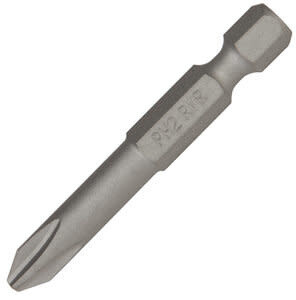 #2 Phillips 1/4&quot;Hex 1-15/16&quot;OAL Extra Hard Power Bit