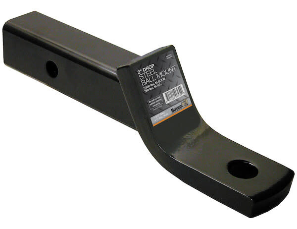 Buyers 2 Inch Ball Mount With 2 Inch Drop x 8 Inch Long Tube Black (1803005)