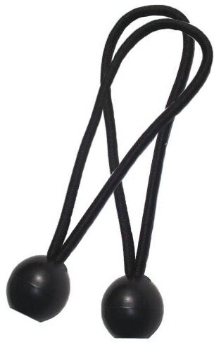 9&quot; Ball Bungee Black (single) 095MMBK