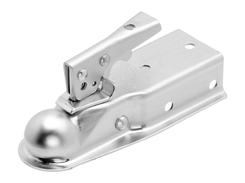 1 7/8&quot; Ball Straight Zinc Coupler w/2&quot; Channel 2000# Capacity  (CT-2001-Z-CTNLB)