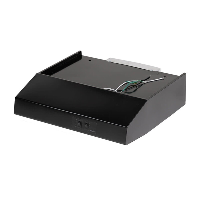 Black 12 Volt Range Hood with Fan and Light