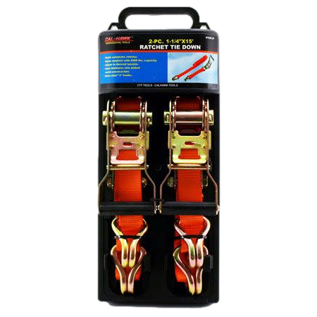 2pc. 1 1/4" x 15' Ratchet Tie Down (BTDRL2P) *Temporarily Unavailable*