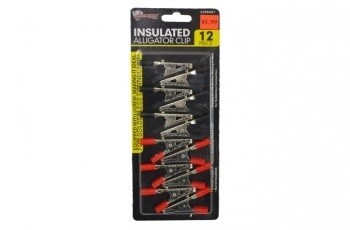 Insulated Alligator Clip 12pc  (2200491)