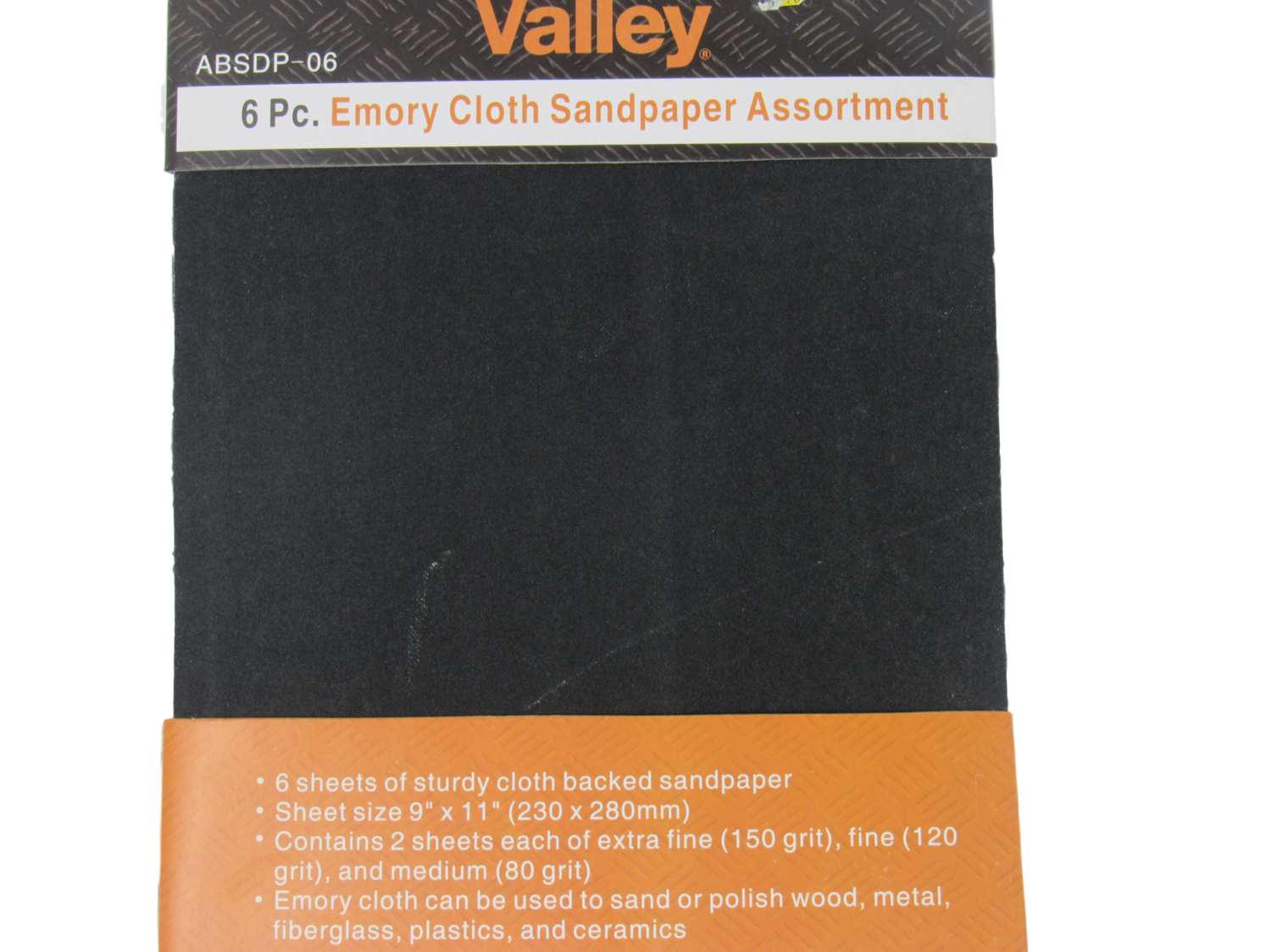 Emory Cloth Sandpaper 6Pc  ABSDP-06
