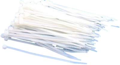 4&quot; Cable Tie (White) 100Pc