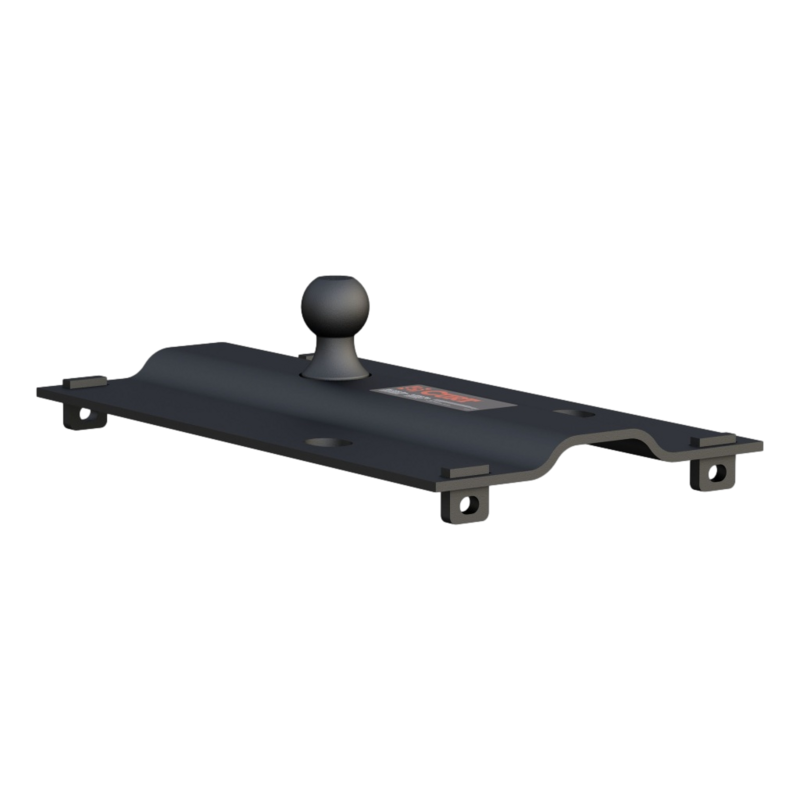 Curt Bent Plate Fifth Wheel Rail Gooseneck Hitch with Ball Offset 3" #16055