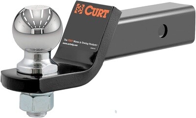 CURT Loaded Ball Mount With 2-5/16&quot; Ball (2&quot; SHANK, 7,500 LBS., 2&quot; DROP) #45041