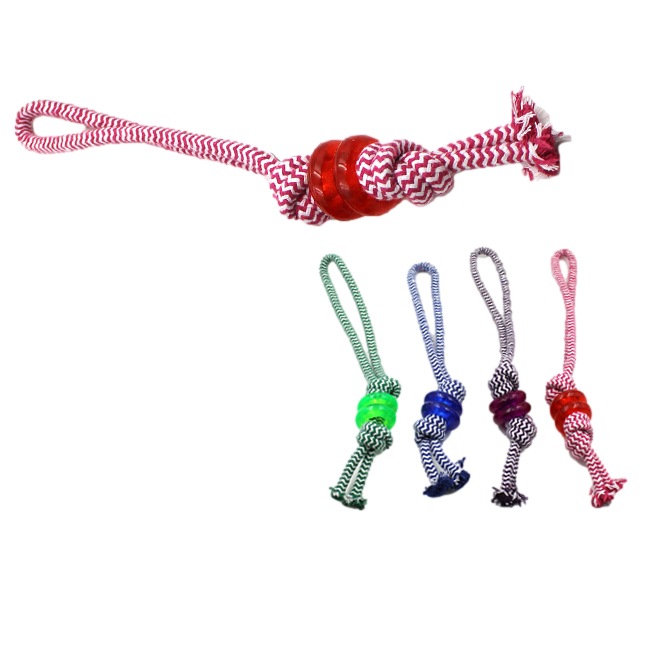 Dog Rope Toy W/Rings