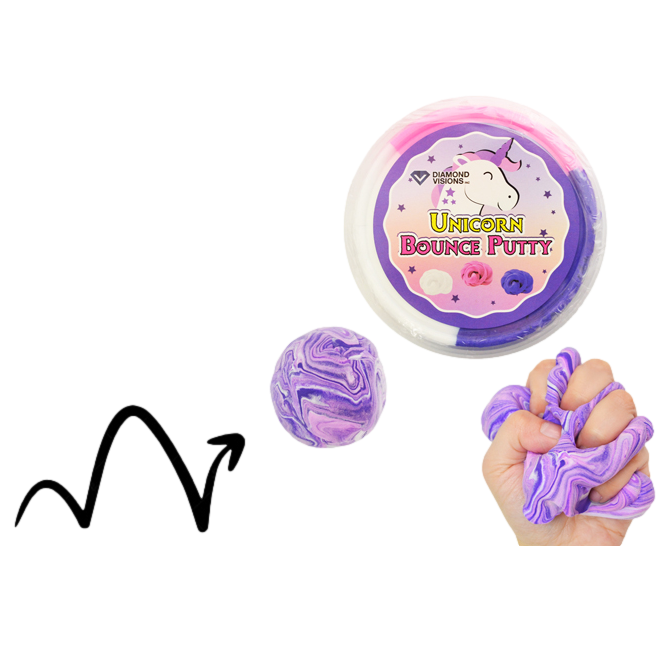 Unicorn Tri-Color Bounce Putty  (TM-2694)