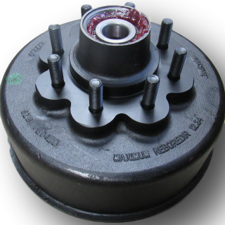 8000# Bearing Packed Brake Drum -12&quot; x 3&quot; 8-6.5-5/8