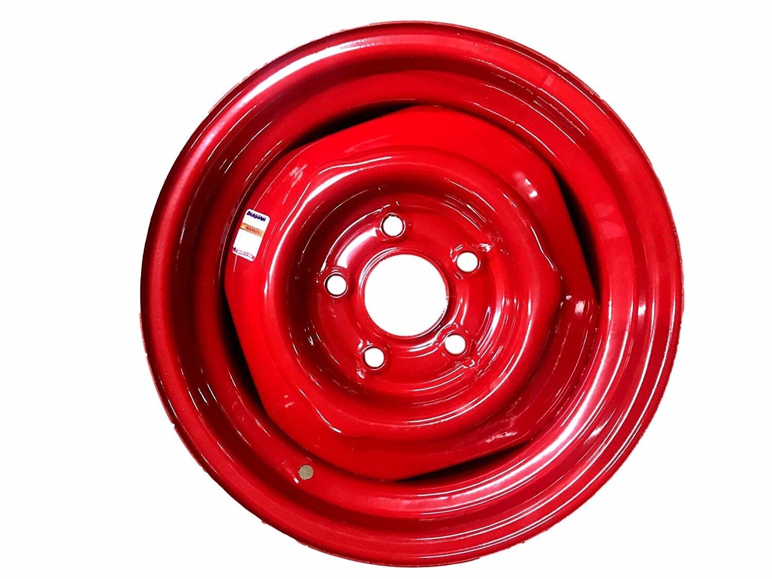 Dexstar Retro 14&quot; x 5.5 Conventional Wheel 5 on 4.5&quot; Bolt - Red