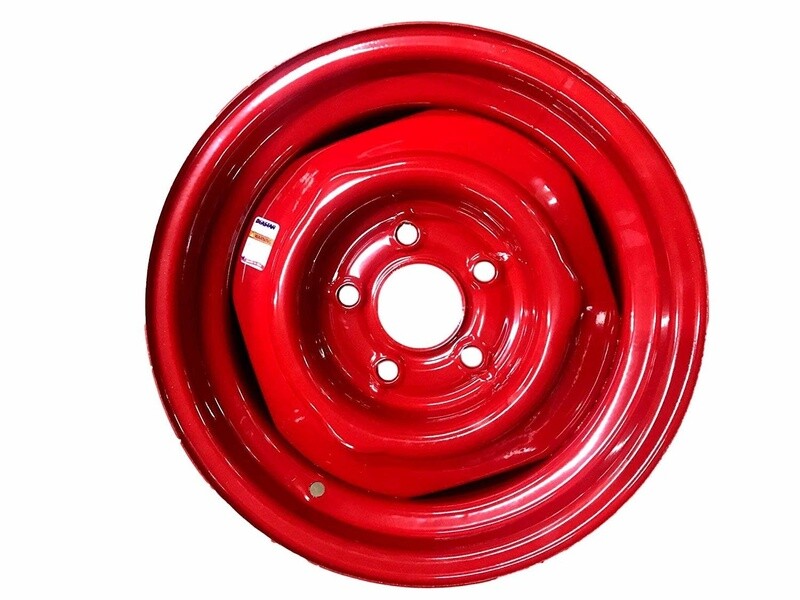 Dexstar Retro 14&quot; x 5.5 Conventional Wheel 5 on 4.5&quot; Bolt - Red