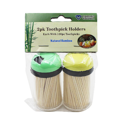 Bamboo Toothpicks with Holder (2 x 100 CT) 11-1913 Discontinued