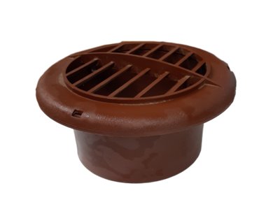 AC VENT COVER ROUND/BROWN (6008)