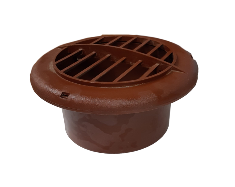 AC VENT COVER ROUND/BROWN  (6008)