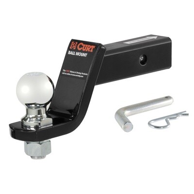 CURT LOADED BALL MOUNT WITH 2-5/16&quot; BALL (2&quot; SHANK, 7,500 LBS., 4&quot; DROP) #45042