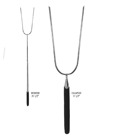 Telescopic BBQ Fork w/grip HDL 11.5" to 35.5"