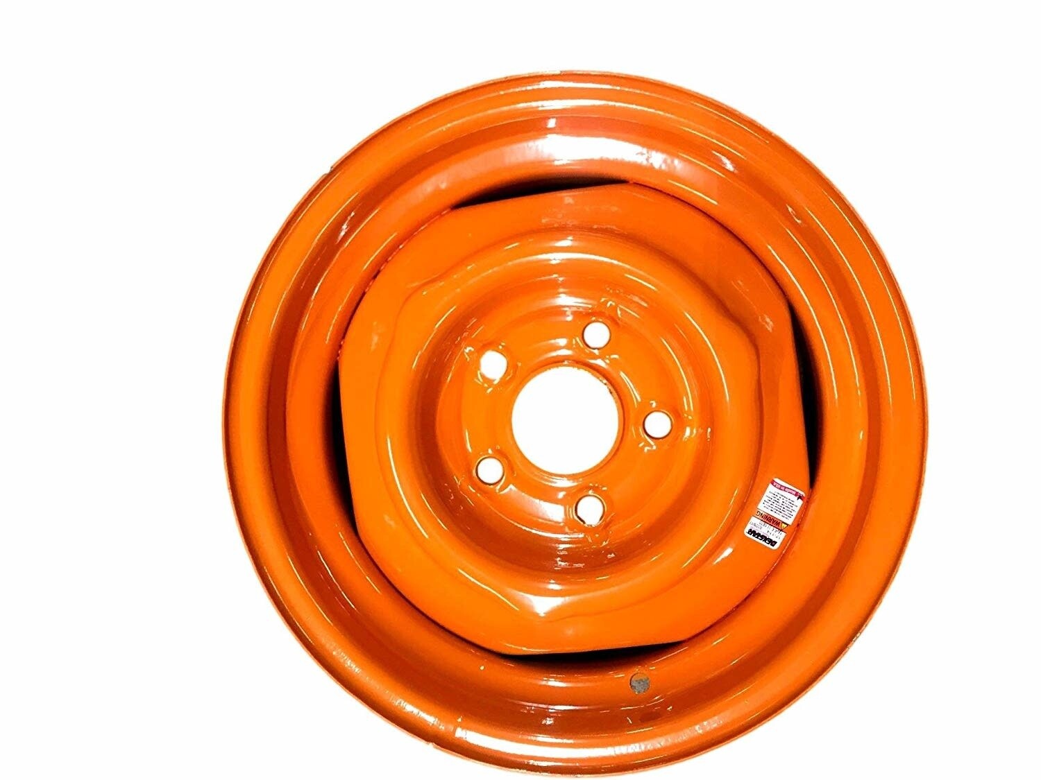Dexstar Retro 14&quot;x 5.5 Conventional Wheel  5 on 4.5&quot; Bolt - Orange