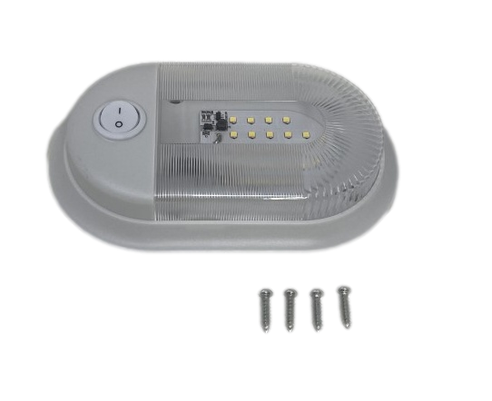 12V LED RV Dome Light Single White- SRVDL
