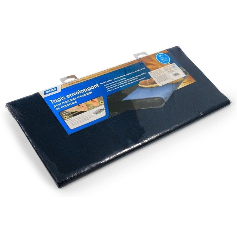 Premium Single Rib Step Rug (42910) - Poly. w / UV&amp;TPE, 22&quot;x 23&quot; Blue