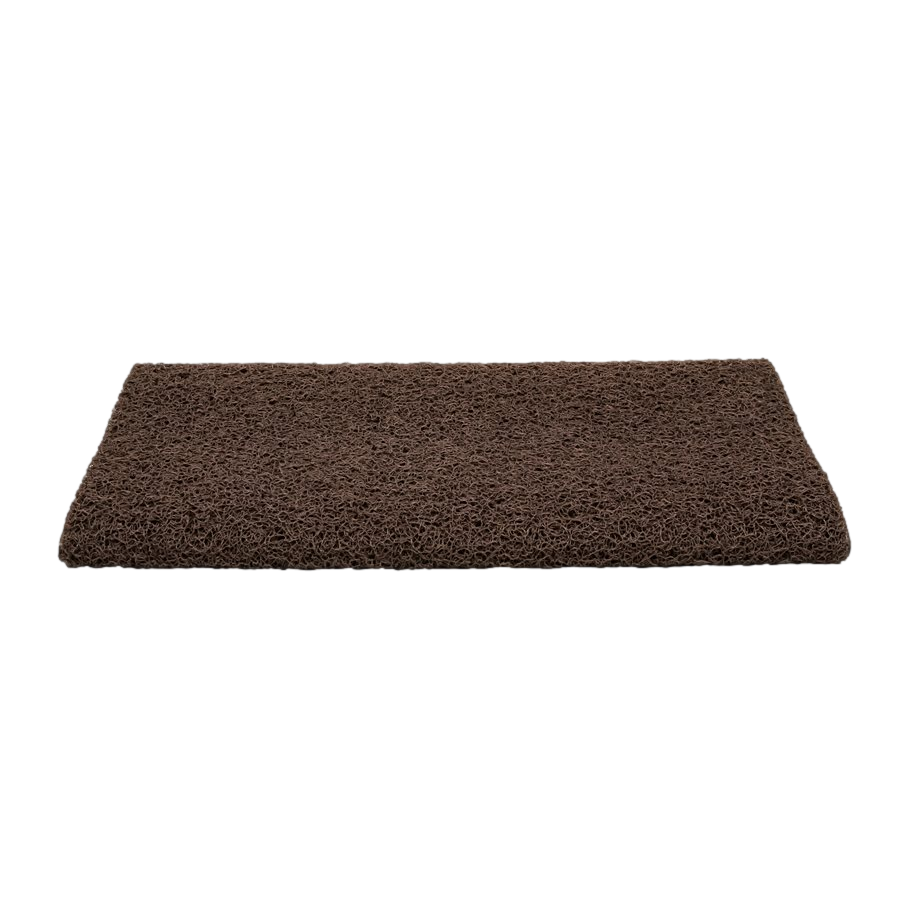 Scrub Rug Premium Step Rug 17.5&quot; x 18&quot; W/UV&amp;TPE Back Brown