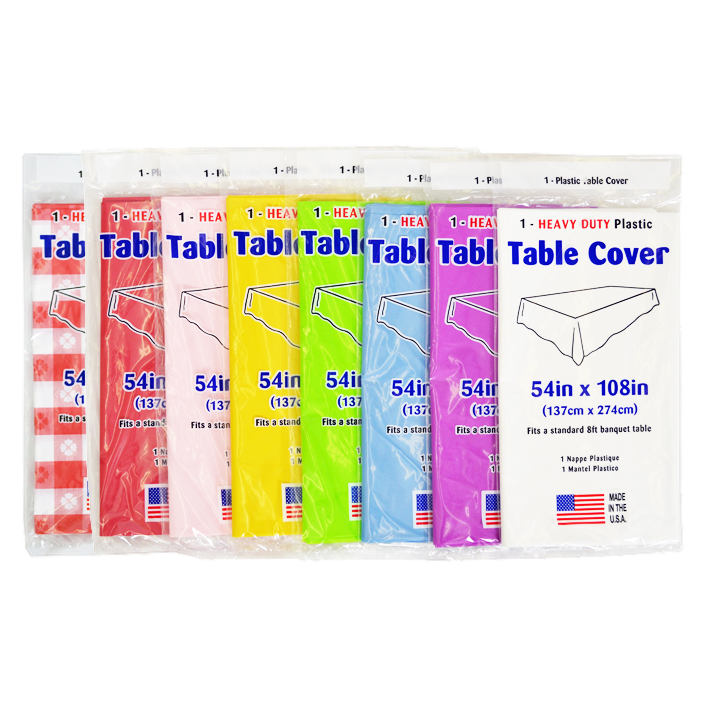 Heavy Duty Plastic Table Cover 54" x 108"